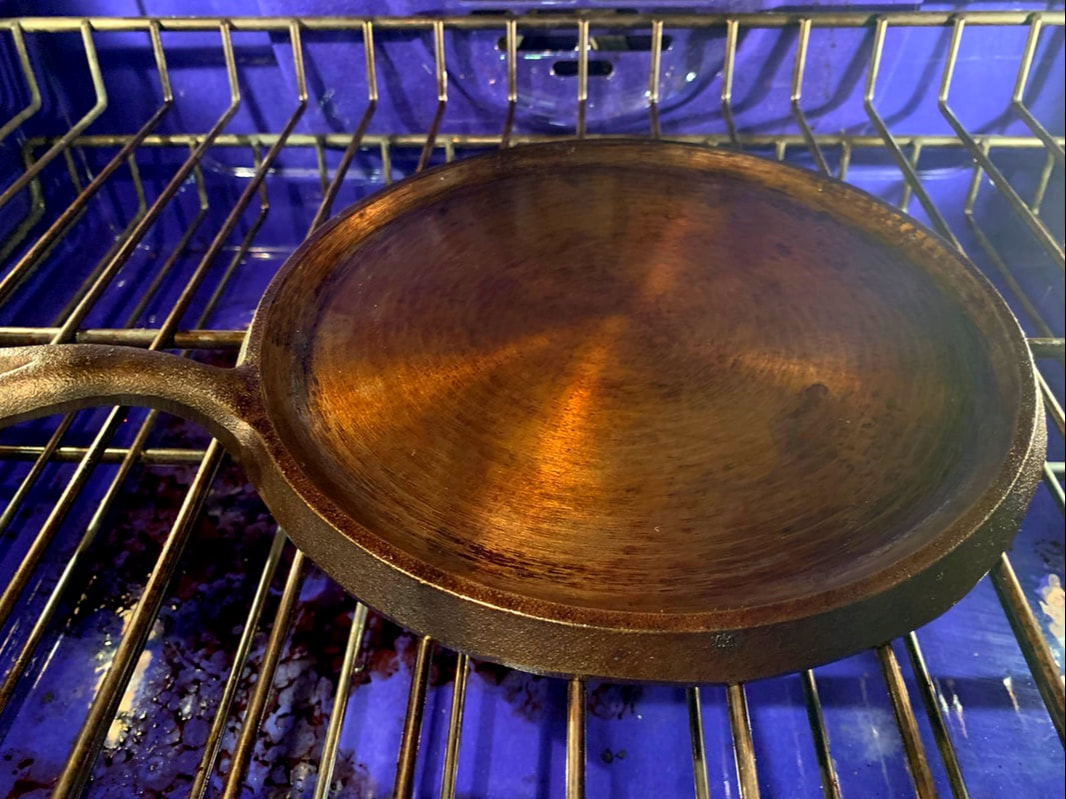 Cast Iron cleaning and seasoning - Three Seeds Farm and Homesteading Blog -  Colorado