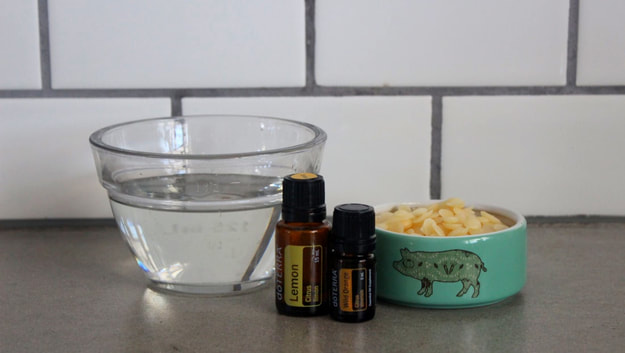 Beeswax, coconut oil and essential oils